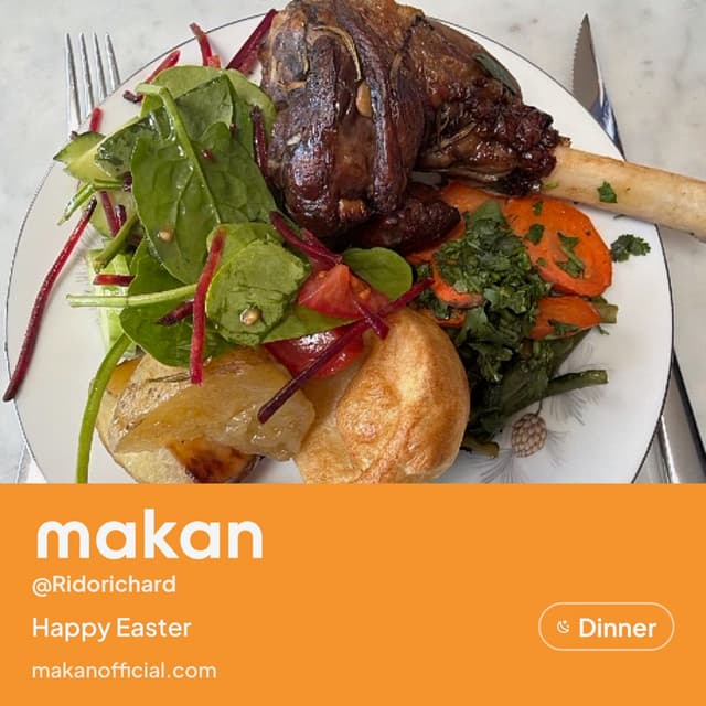 Easter roast on Makan