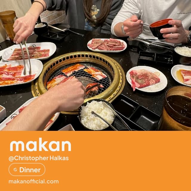 Korean BBQ on Makan