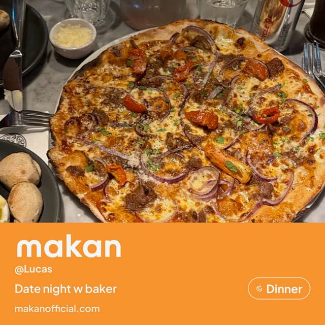 Beef carpaccio on Makan