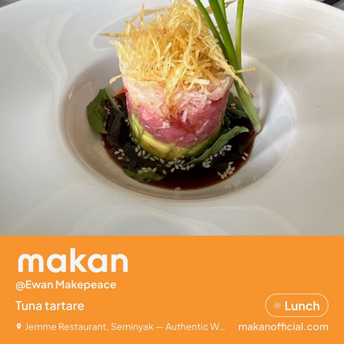Tuna tartare