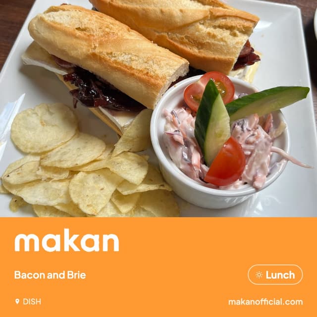 Bacon and Brie at DISH — shared on Makan