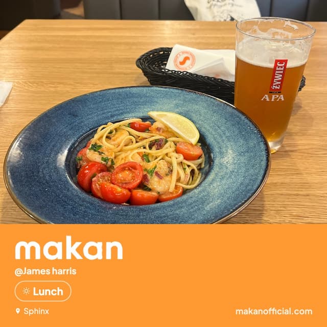 Lunch at Sphinx — shared on Makan
