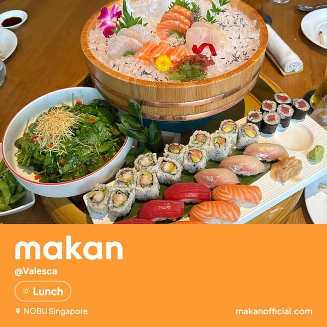 Lunch at NOBU Singapore — shared on Makan