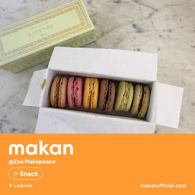Snack at Ladurée — shared on Makan