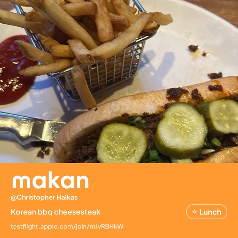 Korean BBQ cheesesteak shared on Makan by @Christopher Halkas