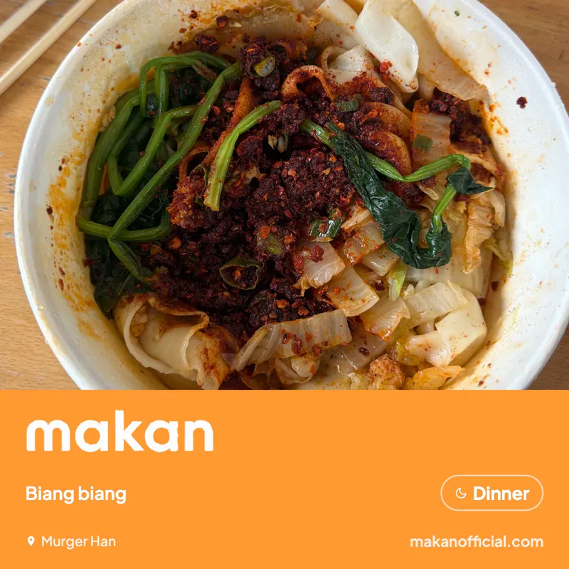 Biang biang at Murger Han — shared on Makan